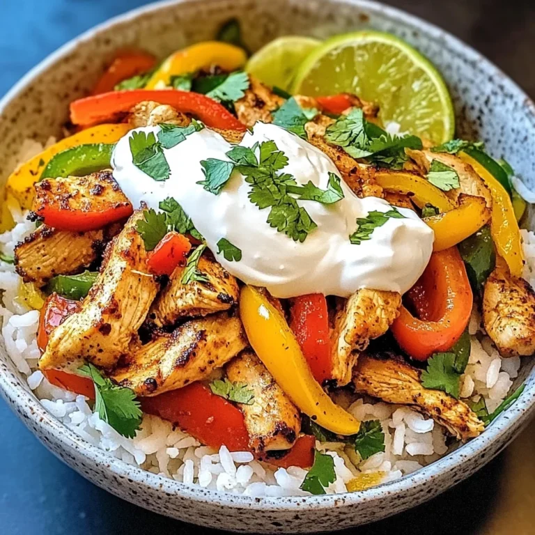 Chicken Fajita Rice Bowls