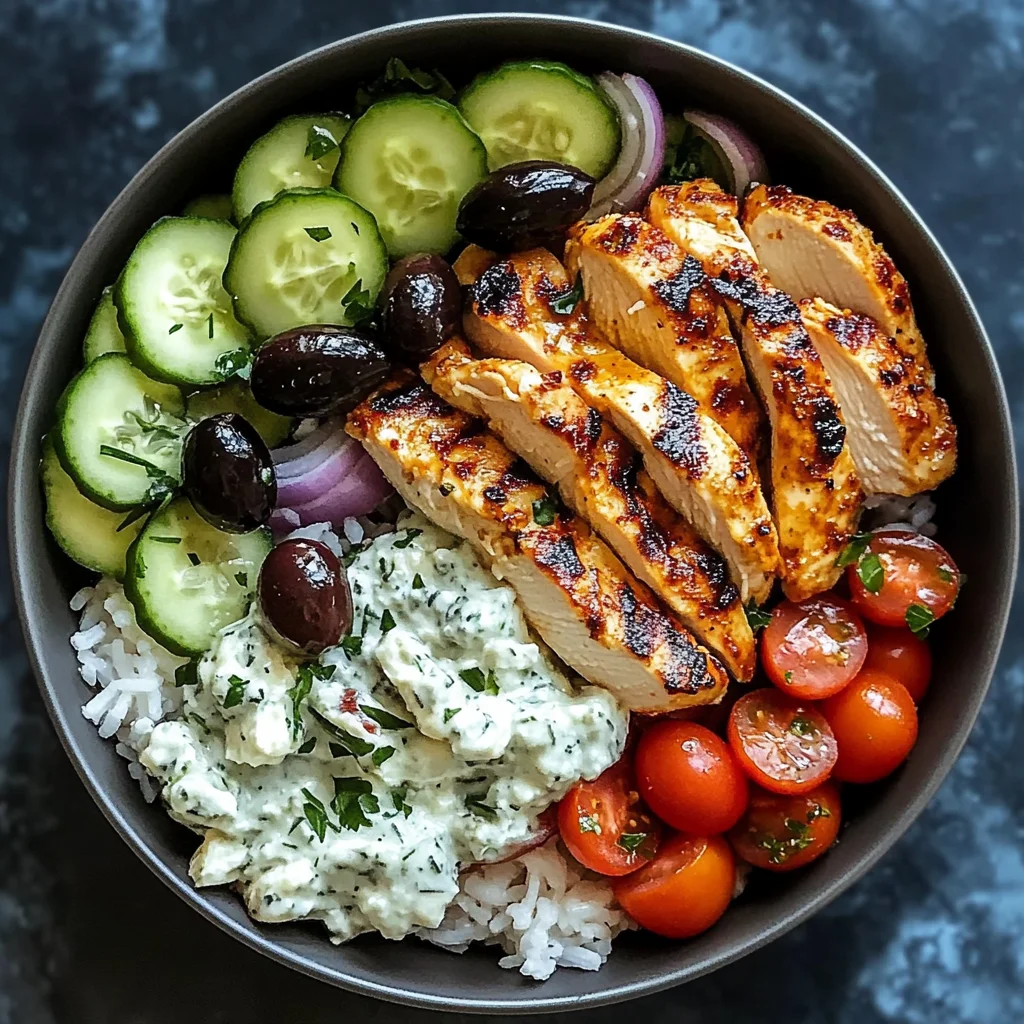 Chicken Tzatziki Bowls
