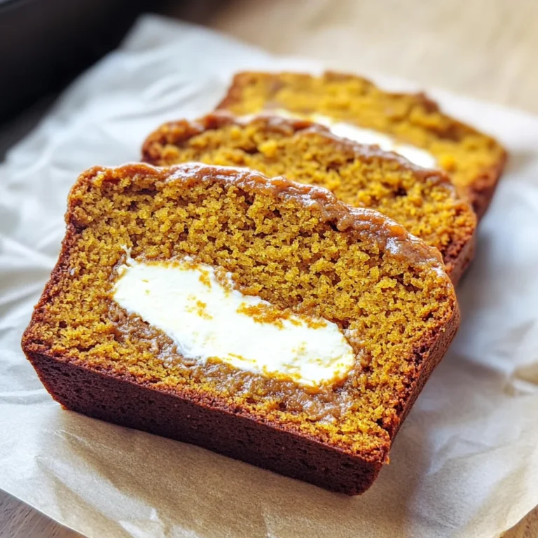 Cream Cheese-Filled Pumpkin Bread