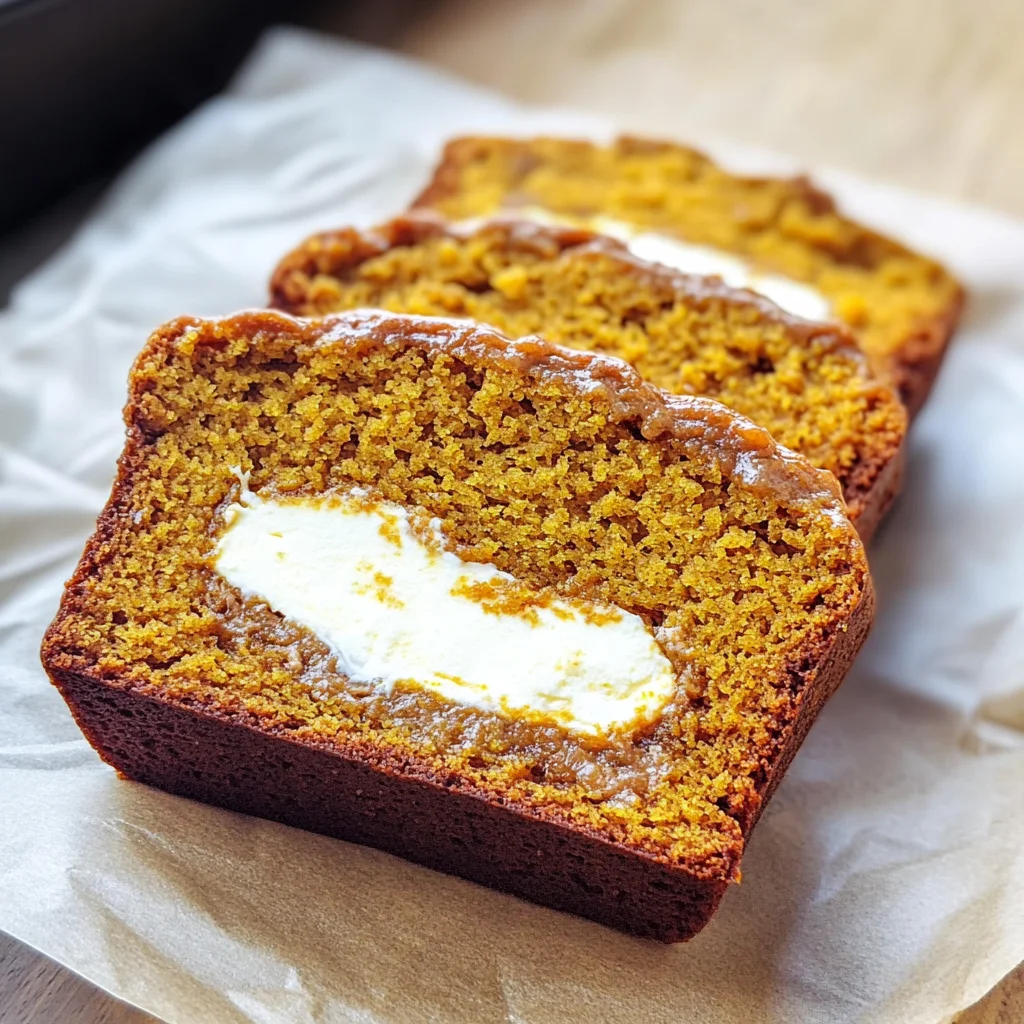 Cream Cheese-Filled Pumpkin Bread