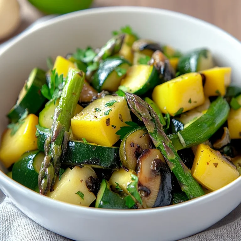Flavorful Asparagus with Zucchini and Squash