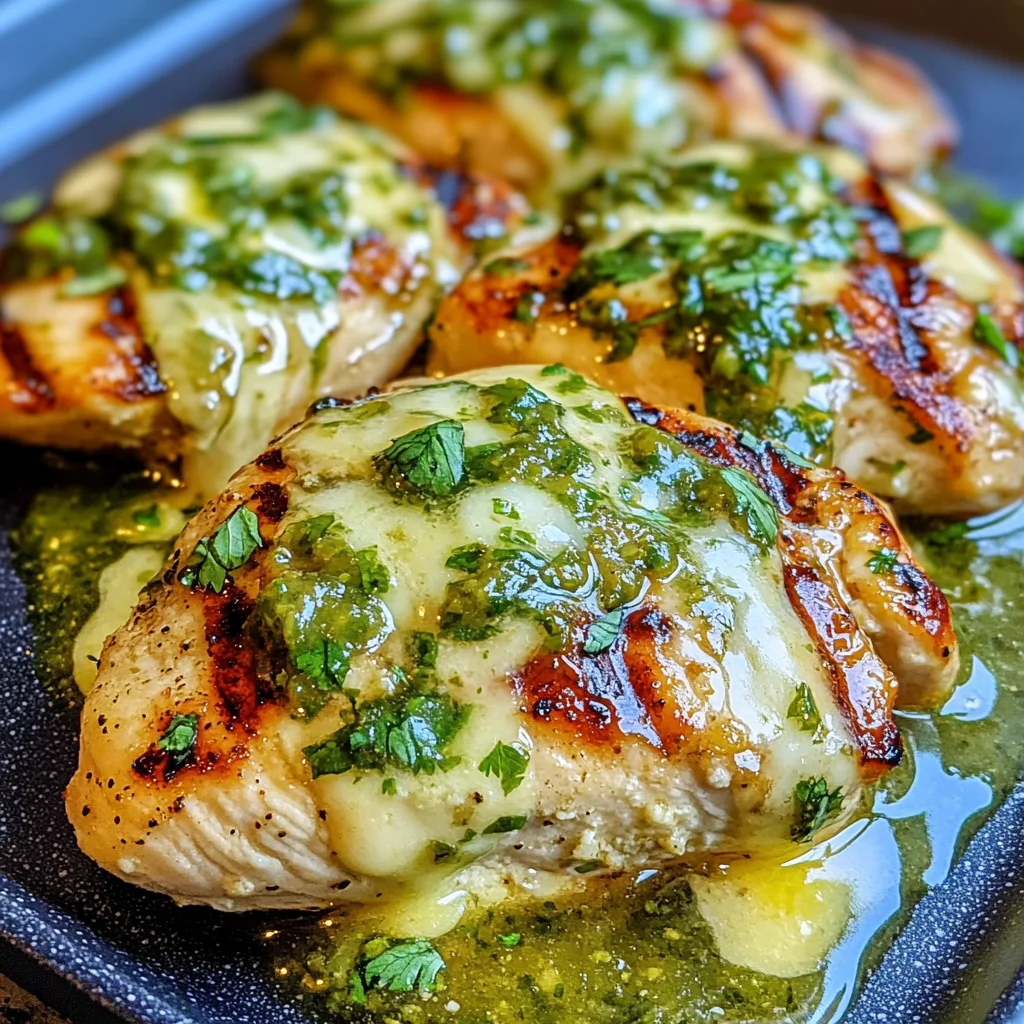 Grilled Salsa Verde Pepper Jack Chicken