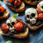 Halloween Bruschetta Appetizer