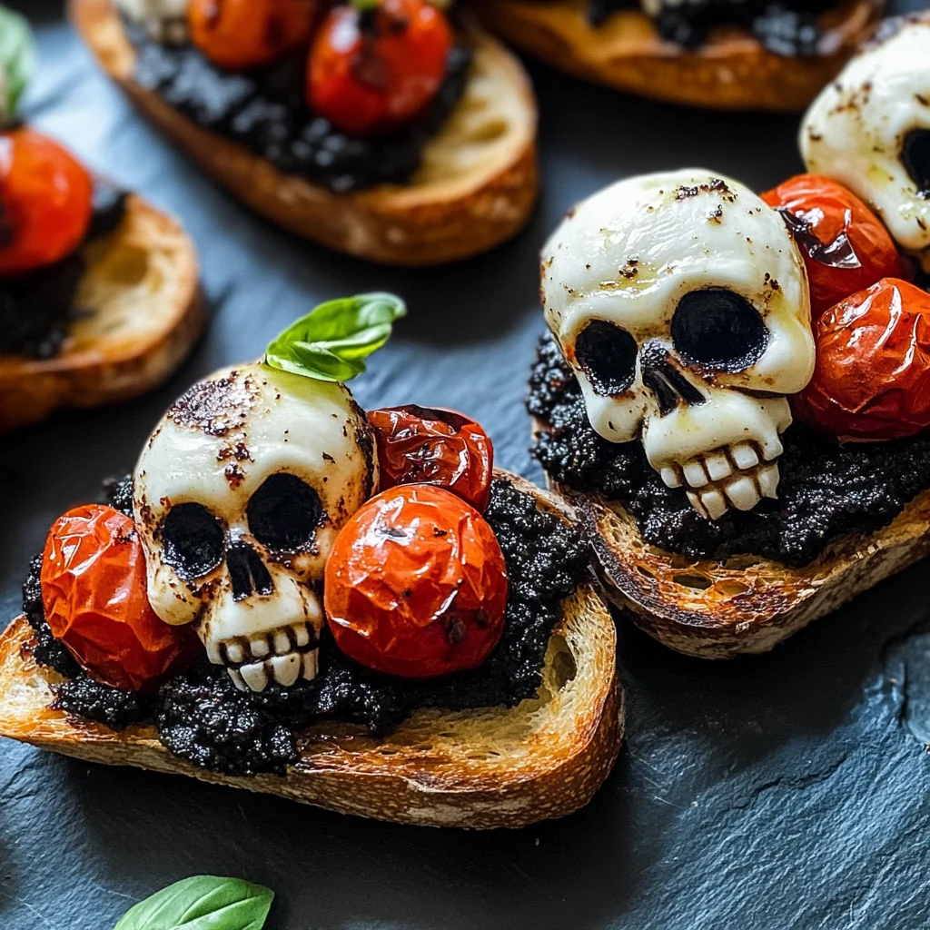 Halloween Bruschetta Appetizer