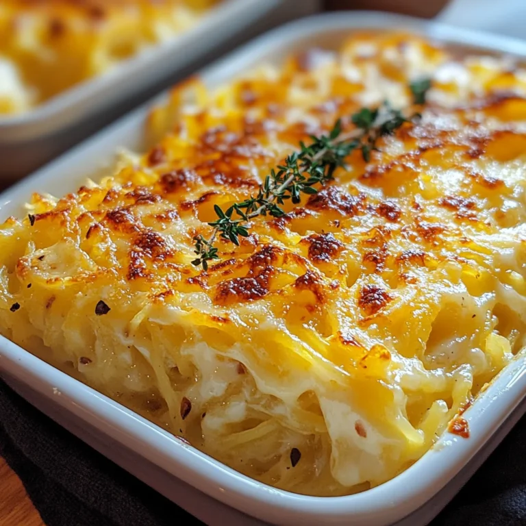Healthy Spaghetti Squash Au Gratin