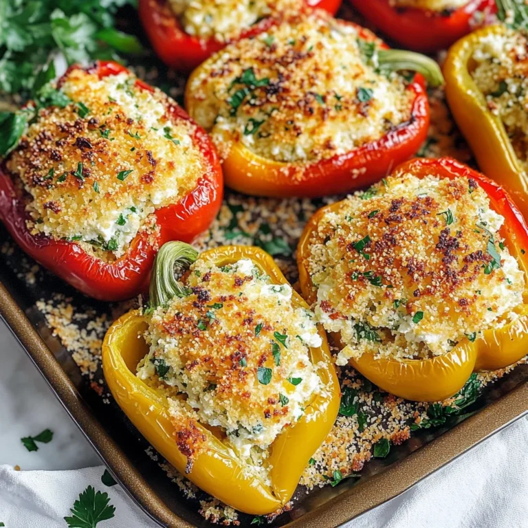 Herby Ricotta Stuffed Peppers