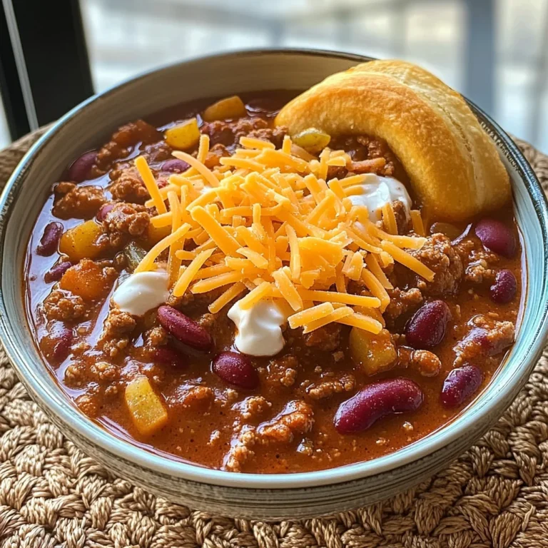 Hillbilly Chili and Cinnamon Rolls