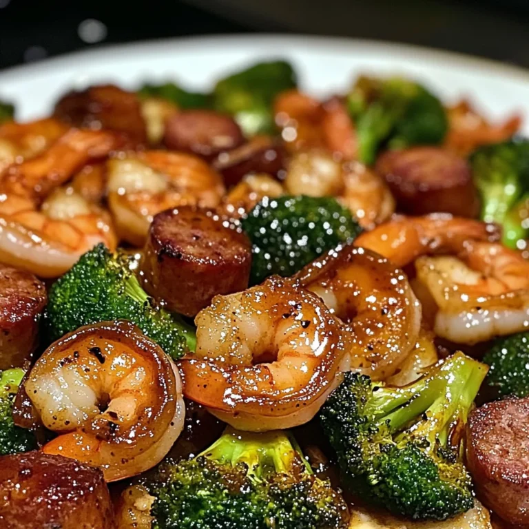 Honey Garlic Shrimp Roasted Broccoli