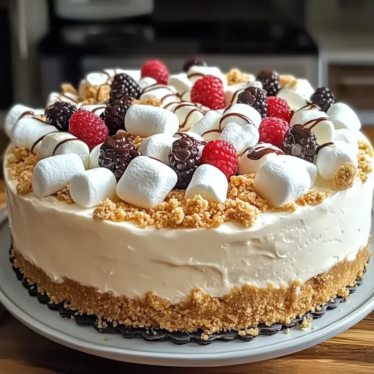 Marshmallow Whip Cheesecake : No-Bake Dream Dessert