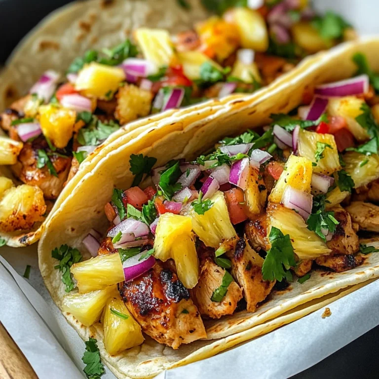 Pineapple Chicken Tacos