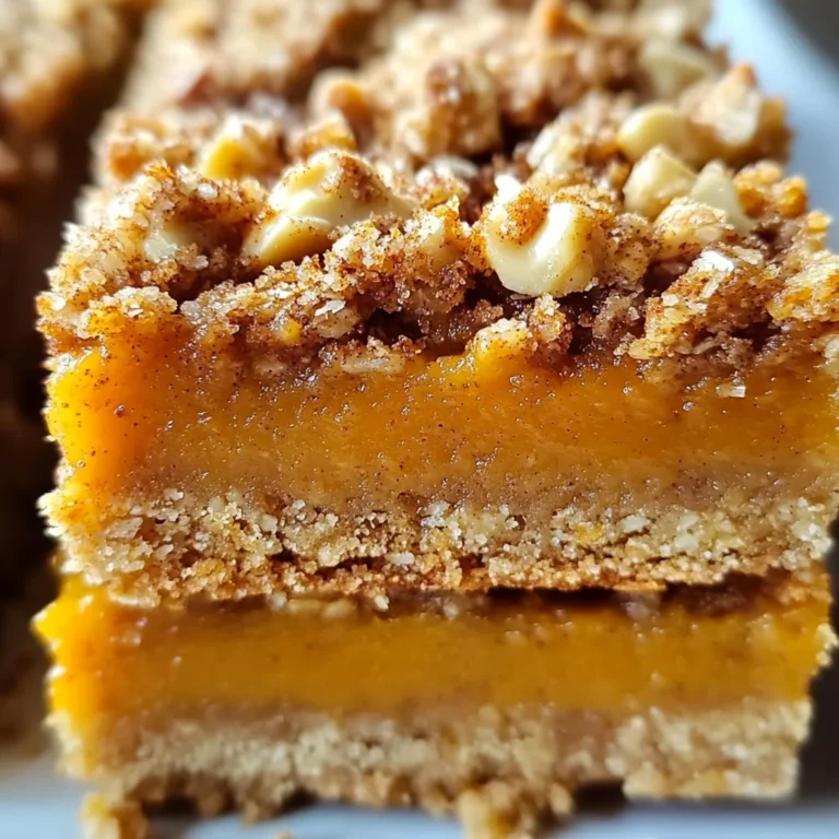 Pumpkin Pie Crumble Bars – Easy Fall Dessert Recipe