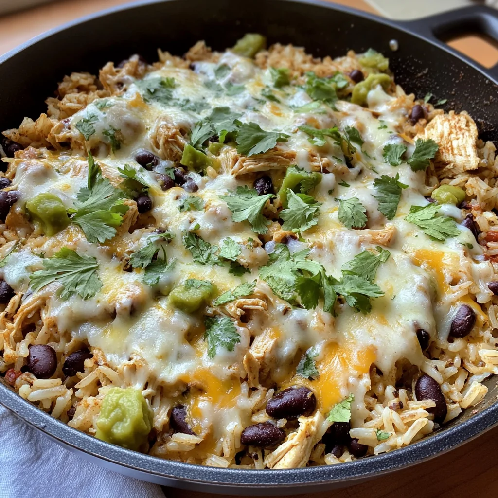 Salsa Verde Chicken & Rice Skillet