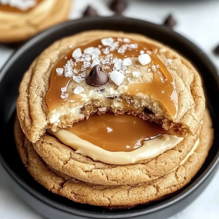 Salted Caramel Cheesecake Cookies