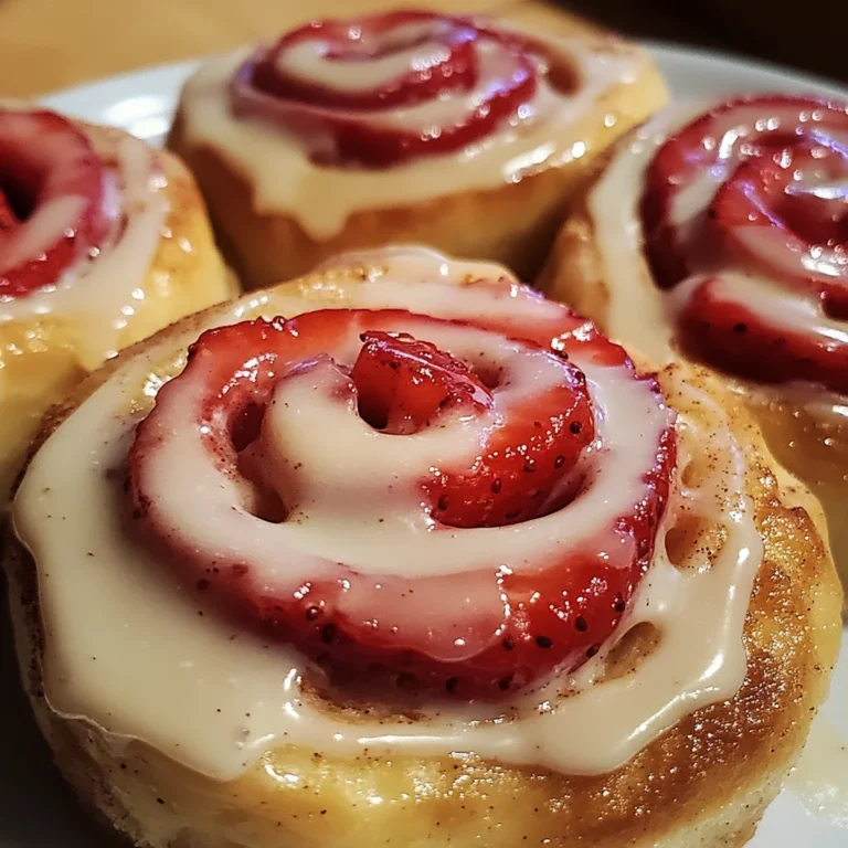 Strawberry Cheesecake Cinnabon Rolls