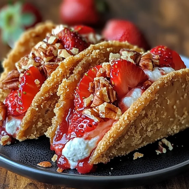 Strawberry Crunch Cheesecake Tacos