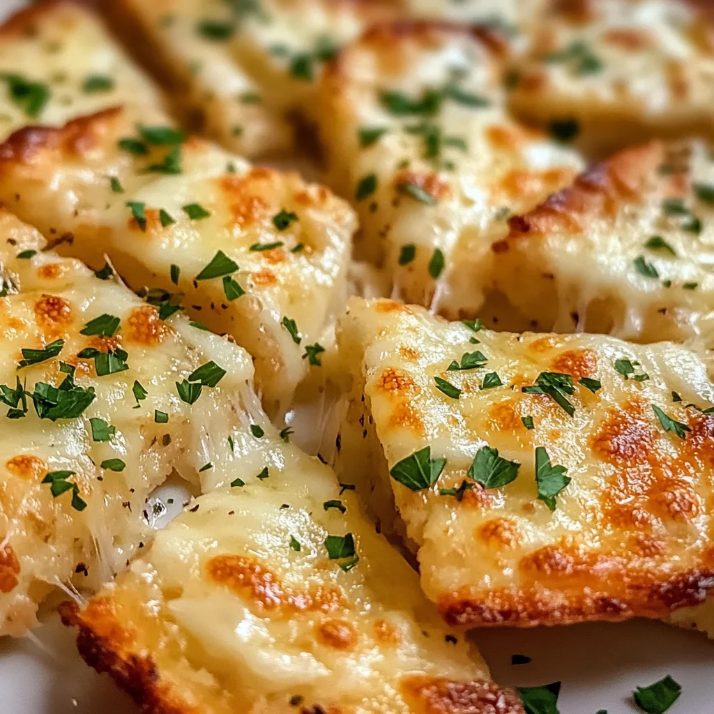 Air Fryer Cheesy Tortilla Garlic Bread