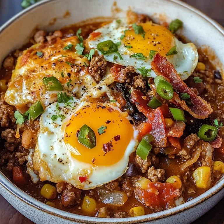 Breakfast Chili and Eggs