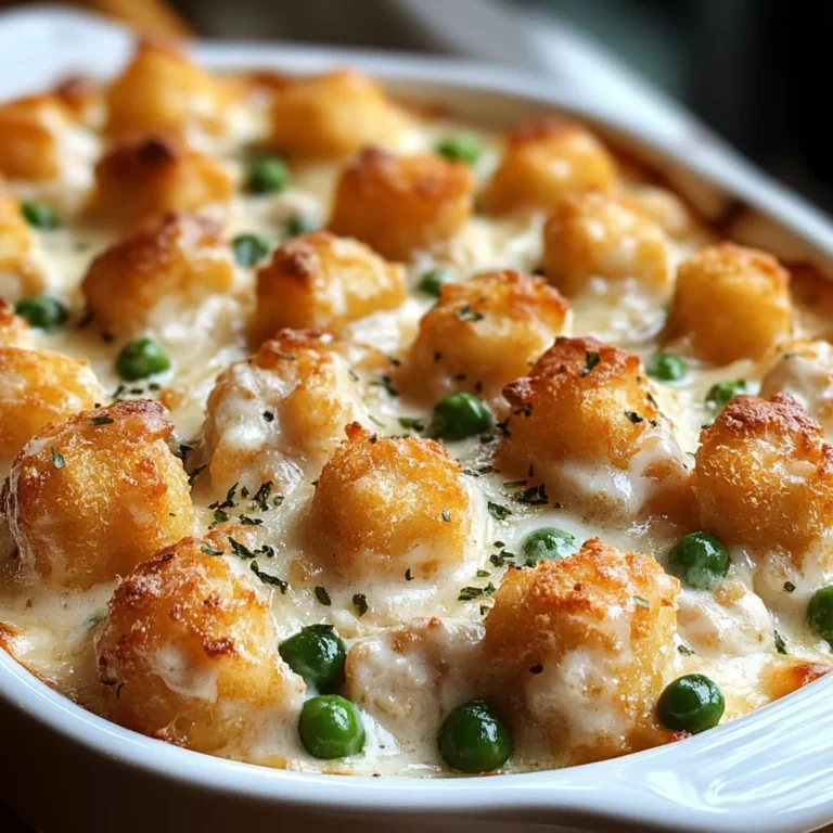 Chicken Alfredo Tater Tot Casserole: A Cozy, Comforting Dinner