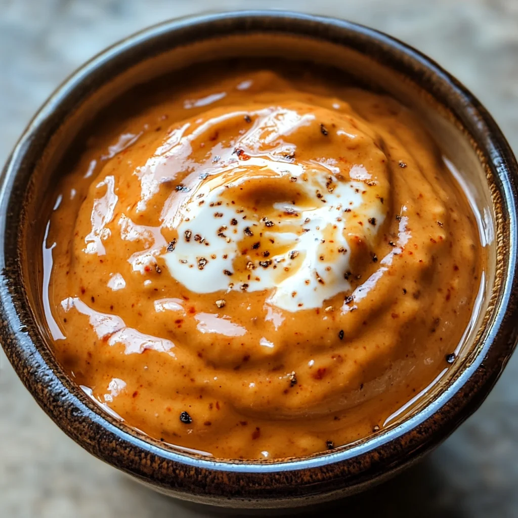Chipotle Sauce with Garlic and Sour Cream