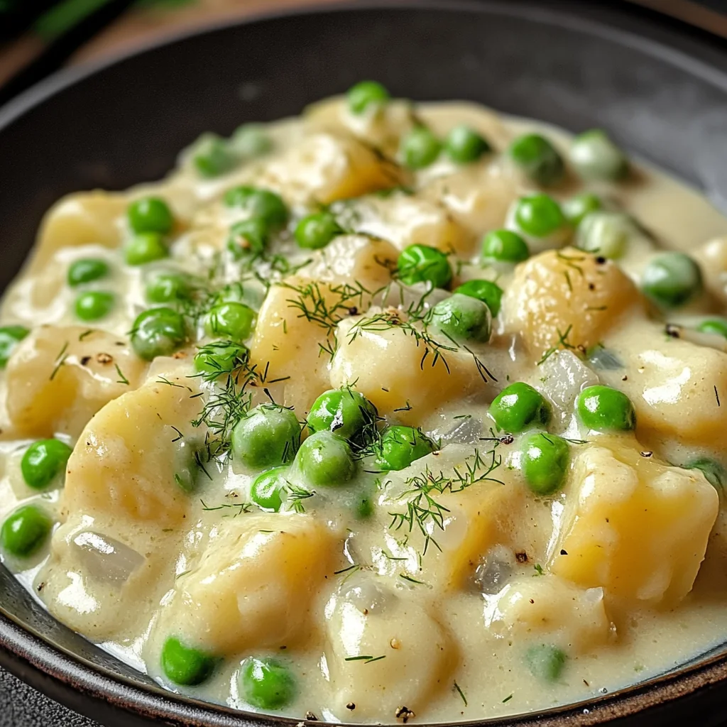 Creamed Peas and Potatoes