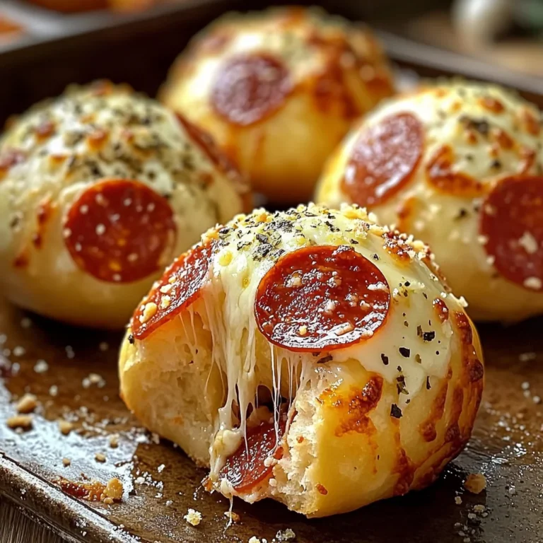 Easy Pepperoni Pizza Bombs