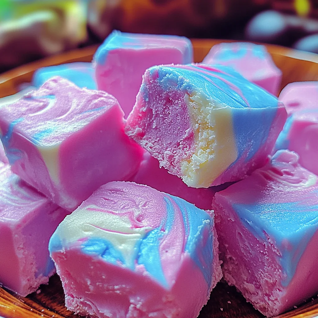 Fluffy Cotton Candy Fudge