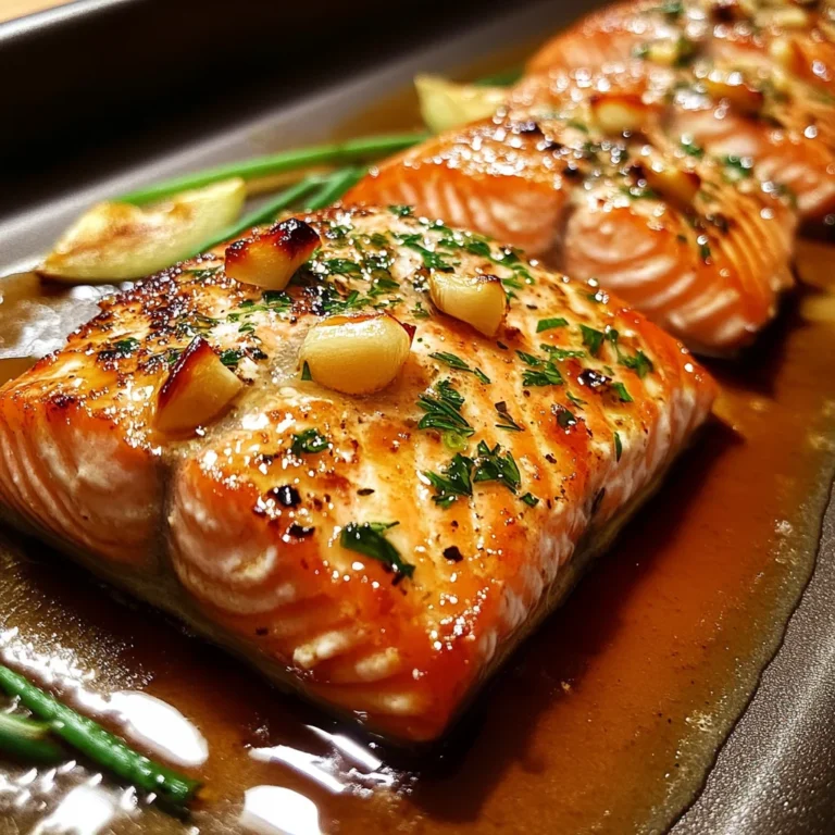 Garlic Butter Honey Baked Salmon