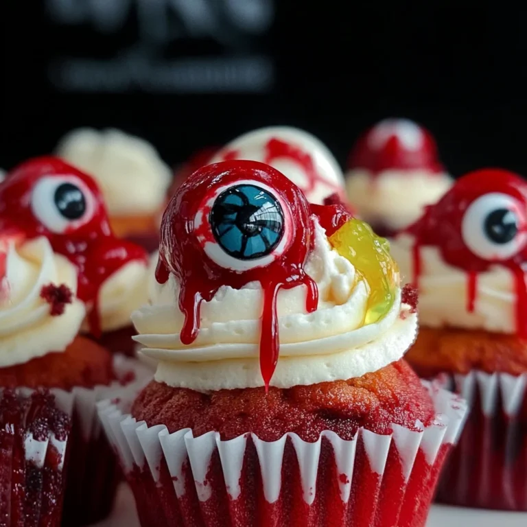 Halloween Augapfel Cupcakes