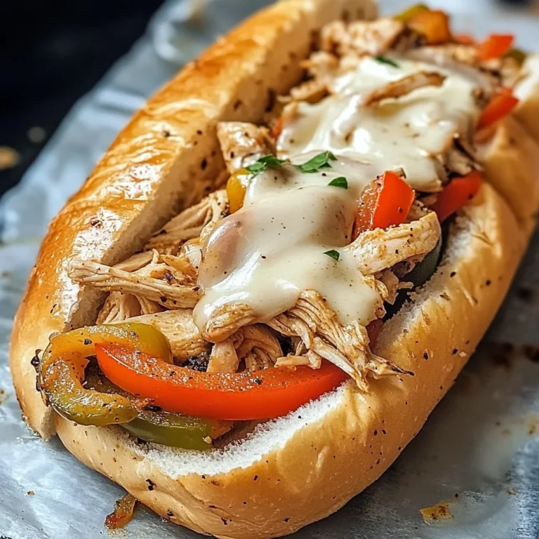 Healthy Crockpot Chicken Philly Cheesesteak Recipe
