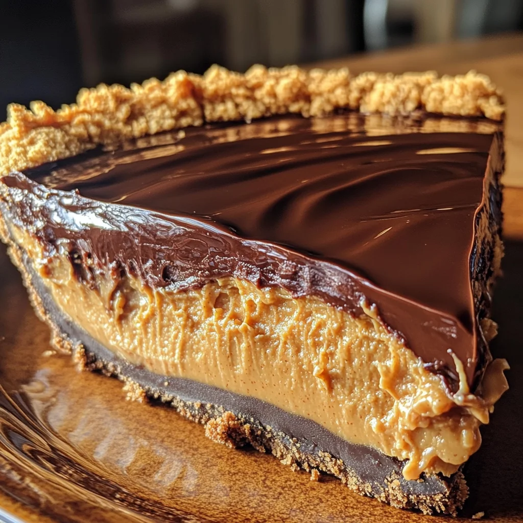 No-Bake Chocolate Peanut Butter Pie: 4 Hour Delight