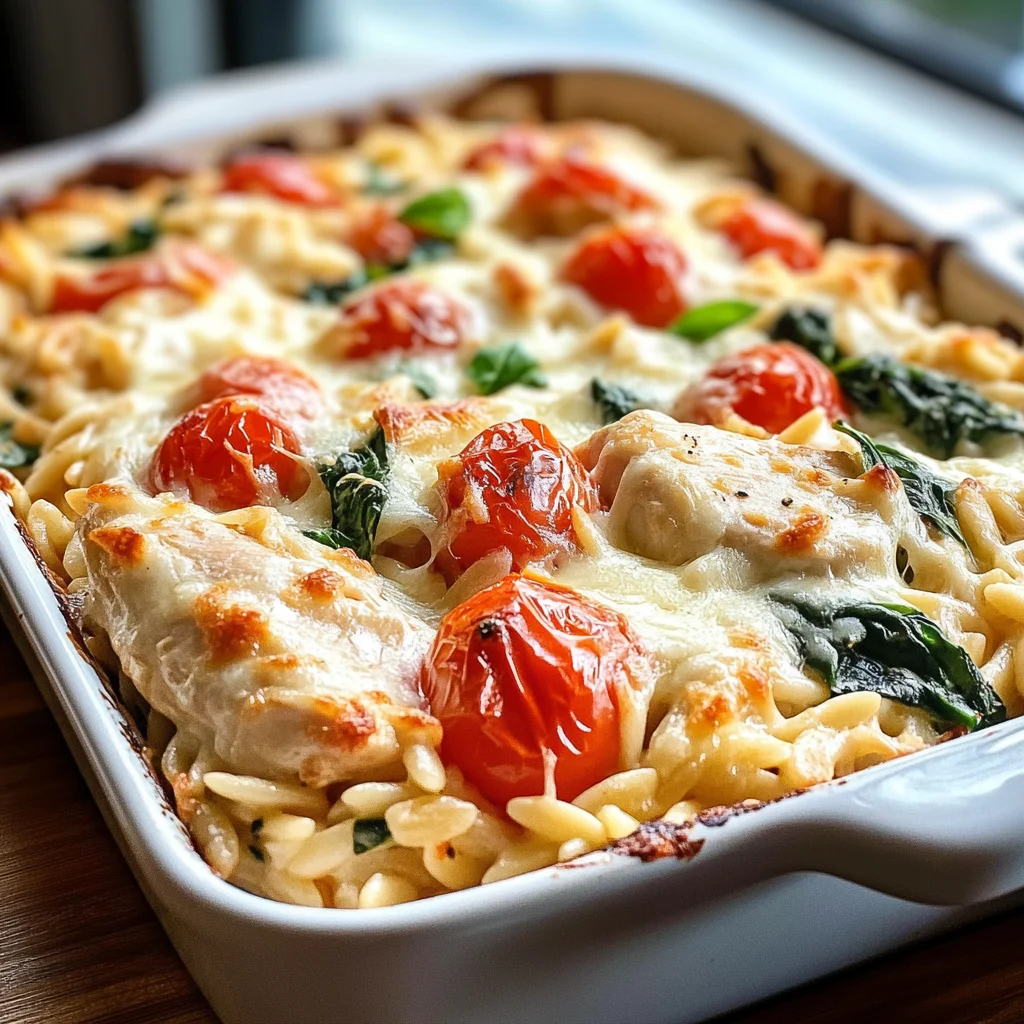 Orzo Tuscan Chicken Bake: A Cozy, Flavor-Packed One-Pan Meal
