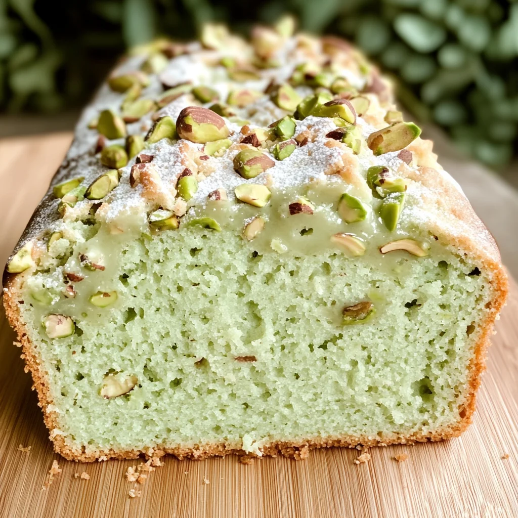 Pistachio Pudding Bread