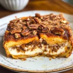 Pumpkin French Toast Bake with Cream Cheese Filling
