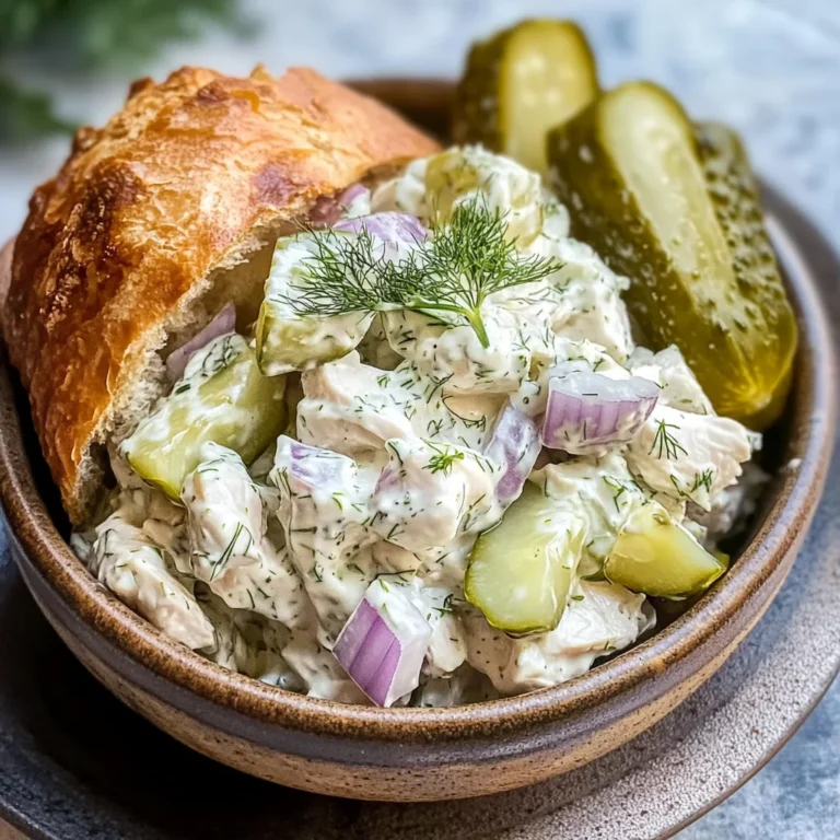Savory Dill Pickle Chicken Salad