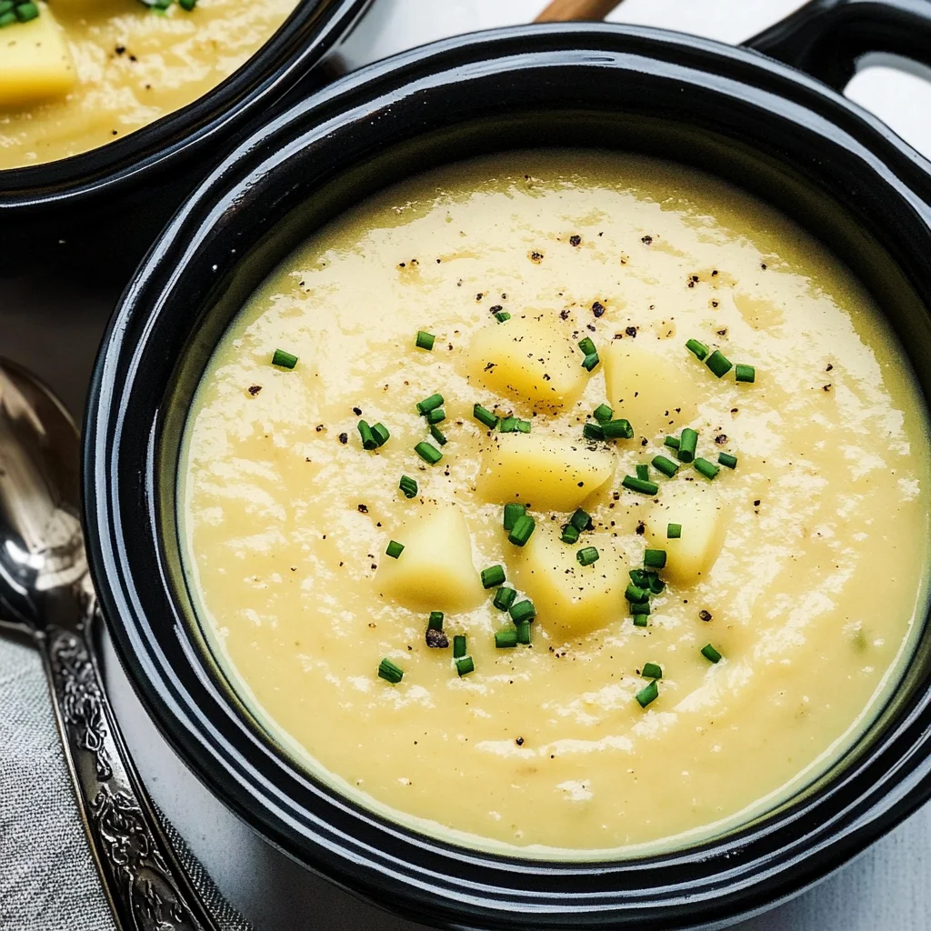 Slow Cooker Potato Leek Soup Recipe