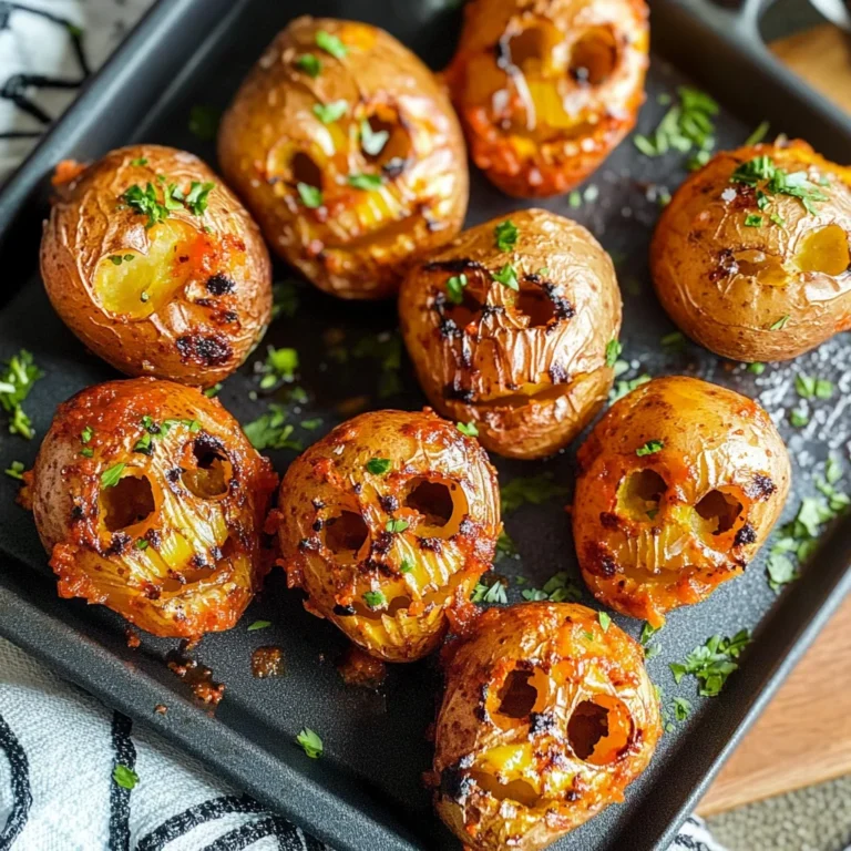 Spooky Halloween Skull Potatoes