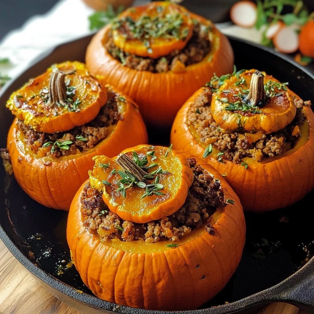 Stuffed Mini Pumpkins Recipe