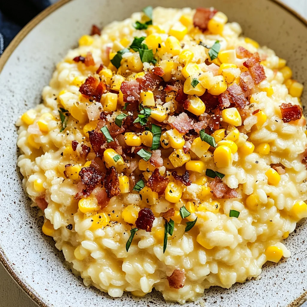 Sweet Corn Risotto
