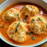 Tomato Dumpling Soup