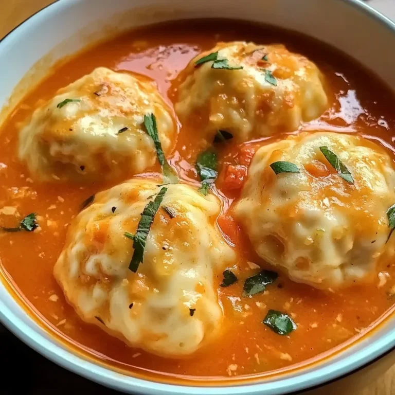 Tomato Dumpling Soup