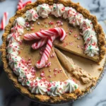 White Chocolate Candy Cane Pie