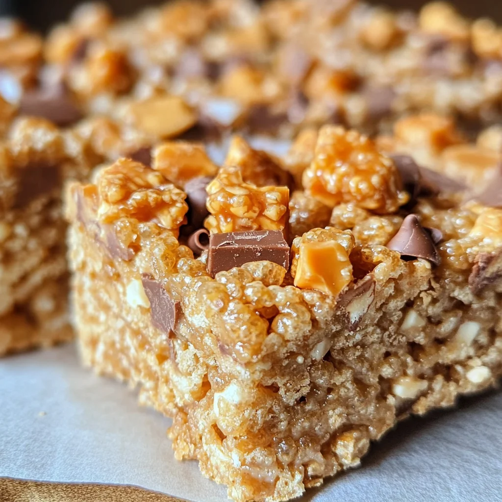 Butterfinger Rice Krispie Treats