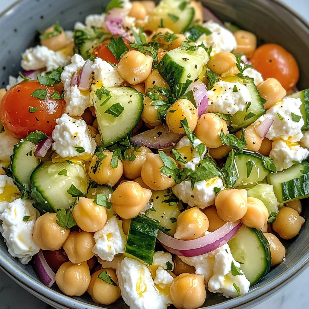 Cottage Cheese and Chickpea Salad