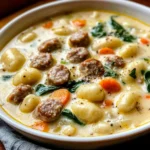 Creamy Sausage Gnocchi Soup