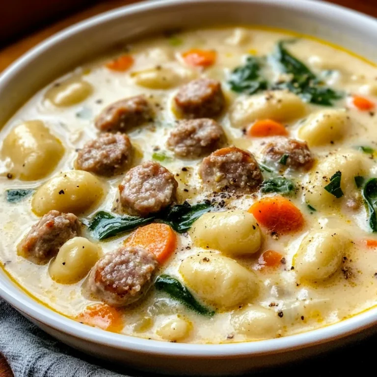 Creamy Sausage Gnocchi Soup