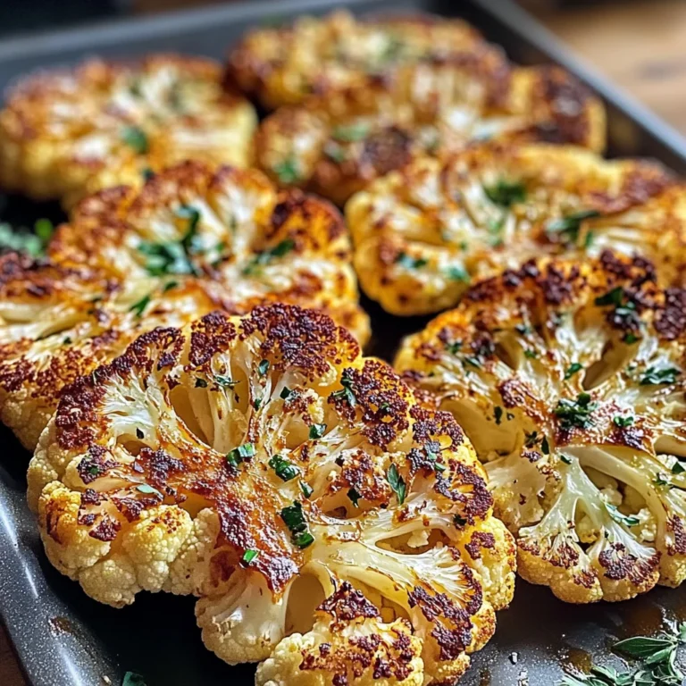 Crispy Baked Cauliflower Steaks