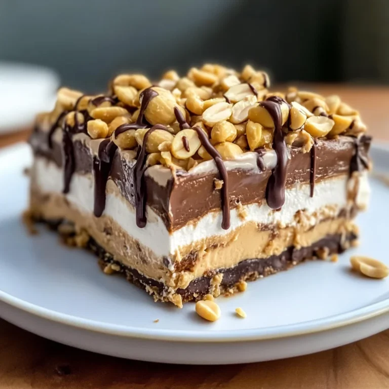 No-Bake Peanut Butter Lasagna
