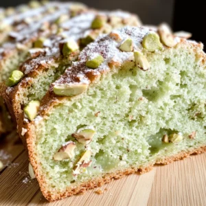 Pistachio Pudding Bread