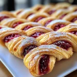 Raspberry Pastry Twists: Indulge in This Sweet Delight!