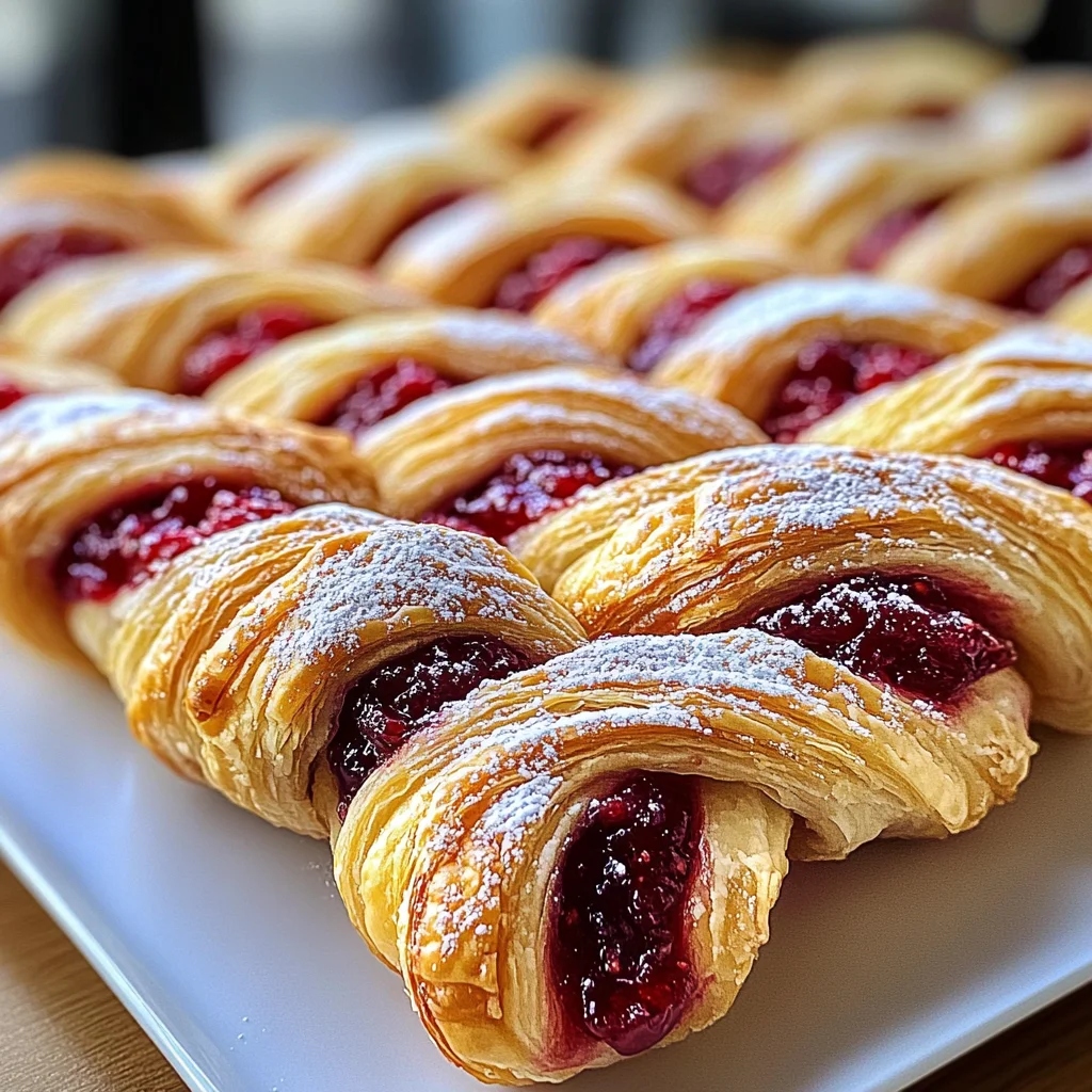 Raspberry Pastry Twists: Indulge in This Sweet Delight!